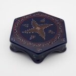 Dessous de plat tatou� bleu nuit