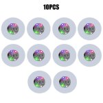 Dessous de verre lumineux - multicolor - 10 pices - led - autocollants - piles incluses