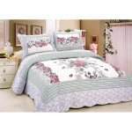Dessus de lit 80% cotton imprimé + véritable patchwork 230 x 250 cm + 2 taie doreiller matelassée Dessus de lit 80% cotton imprimé + véritable patchwork 230 x 250 cm + 2 taie doreiller matelassée