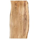 Dessus de table - alomejor - acacia massif - 120x(50 - 60)x25 cm - laqu - style contemporain