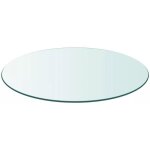 Dessus de table ronde en verre trempé - plateau de table meuble Dessus de table ronde en verre trempé - plateau de table meuble