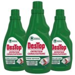 Destop gel entretien canalisations organique 750 ml lot de 3