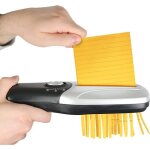 Destructeur de documents fishtec portatif - rechargeable - silver