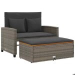 ?soldes d�t�?canap� de jardin - shield canap� dext�rieur - pour jardin - 2 places coussins gris r�sine ...