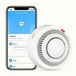 D�tecteur de fum�e wifi intelligent alarme maison avec app tuya / smart life sans fil - piles non incluses ...