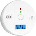D�tecteur de monoxyde de carbone et fum�e - virex� - affichage led - alarme sonore 85 db - capteur �lectrochim ...