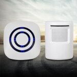 Dtecteur de mouvement garage alle alerte sans fil systme scuris alarme sonnette blanc