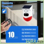 D�tecteur de mouvement infrarouge sans fil � �nergie solaire wifi sir�ne stroboscopique alarme capteur ...