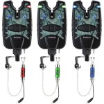 D�tecteur de touche et balancier � led 3 couleurs - �clairage led - alarme de p�che � la carpe - camouflage ...