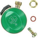 Detendeur pour gaz butane quick on 20 mm clic clipsable nf rapide avec joint et raccord
