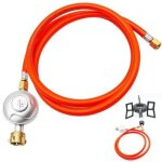 D�tendeur gaz propane - luskyka� - pression 50 mbar - d�bit 15 kg / h - longueur du tuyau 15 m - laiton ...