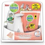 Dettol distributeur de savon no touch + 2 recharges 250ml aléatoire Dettol distributeur de savon no touch + 2 recharges 250ml aléatoire