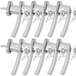 Monzana® 10x poignée de fenêtre argentée verrouillable à clés sécurité enfants poignée de sécurité pour ... Monzana® 10x poignée de fenêtre argentée verrouillable à clés sécurité enfants poignée de sécurité pour ...