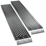 Monzana lot de 2 rampes de chargement en acier galvanis 160 cm charge max. 200 kg par rampe surface ...