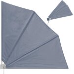 Deuba brise vue rtractable beige occultant 140x140cm avec fixation murale paravent balcon rabbattable ...