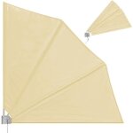 Deuba brise vue rtractable gris occultant 140x140cm avec fixation murale paravent balcon rabbattable ...