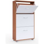Deuba meuble à chaussures ? blanc hêtre ? 115x60x24cm armoire meuble étagère rangement Deuba meuble à chaussures ? blanc hêtre ? 115x60x24cm armoire meuble étagère rangement