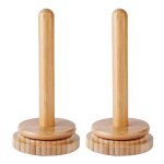 Deux supports � pelotes en bois organisateurs de bobines de laine de bureau