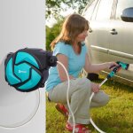 D�vidoir mural enrouleur automatique pivotant 180� tuyau 10 + 1 m avec lance arrosage support mural int�gr� ...