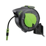 Enrouleur tuyau arrosage extensible 20m devidoir mural automatique tuyau arrosage diam 12 mm iris