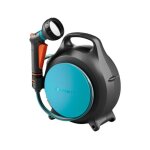 D�vidoir portable - gardena - move - pr�t � l?emploi - tuyau de 10 m � 85 mm + tuyau de raccordement ...