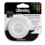 Dvidoir transparent avec ruban adhsif 19mm x 33 m