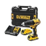 Perceuse - dewalt - dcd777d2t - 2 batteries lithium 18v - mandrin automatique 13mm - professionnelle