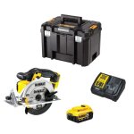 Scie circulaire dewalt dcs391p1 (1 x 50 ah + dcb115 + tstak vi)