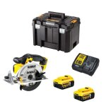 Scie circulaire dewalt dcs391p2 (2 x 50 ah + dcb115 + tstak vi)
