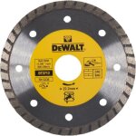 Disques diamants turbo - dewalt - 125mm  - segments diamants fritts - coupe  sec