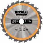 Lame de scie circulaire stationnaire - dewalt - 250 mm - 24 dents
