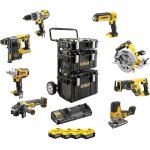 Dewalt - pack 8 outils xr 18v 4x5ah li - ion avec coffret