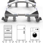 Dewel support de machine à laver avec 4 roues base de réfrigérateur de lave - linge et sèche - linge ... Dewel support de machine à laver avec 4 roues base de réfrigérateur de lave - linge et sèche - linge ...