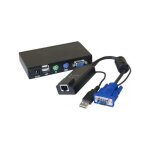 Kvm déport vga / usb - dexlan - 050009 - extension 100m - noir - boîtier récepteur Kvm déport vga / usb - dexlan - 050009 - extension 100m - noir - boîtier récepteur