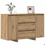 Soldes dhiver�buffet bahut placard de rangement - marron buffet - ch�ne artisanal - 120 x 41 x 75 cm ...