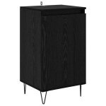 Solde dhiver�buffet de cuisine kenneth - enfilade - armoire bas vitrine ch�ne noir 40x35x70cm - bois ...