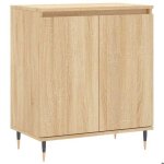 Solde dhiver�buffet de cuisine kenneth - enfilade - armoire bas vitrine ch�ne sonoma 60x35x70cm - bois ...