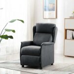 Soldes dhiver�fauteuil inclinable - fauteuil relaxant - 1 personne - 665x94x1015 cm - gris fonc� 66. ...