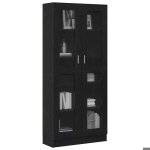 Soldes dhiver�meuble de rangement - noir biblioth�que - clarence - pour salon - ch�ne noir 825 x 305 ...