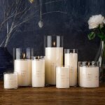 Dia8x20cm (hauteur) - vases cylindriques de 8cm de diamtre pour bougie pilier bougeoirs flottants ou ...