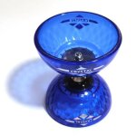 Diabolo - diabolo cristal - bleu - roulement unidirectionnel - baguettes en aluminium - � partir de 8 ...