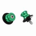 Diabolo moto pour kawasaki 900 z900 m8 alu anodise vert (paire)