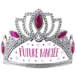 Diad�me - future mari�e - accessoire de f�te - taille unique - 14 x 9 cm - id�al pour evjf