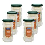Diamir - lot 6x petit oignon blanc au vinaigre - bocal 300g