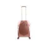 Elle diamond 56. 5 cm petite valise de voyage 8 roues or rose