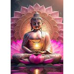 Diamond painting 5d statue bouddha peinture diamant adulte complet bouddha diamant kit enfants60x80cm ...