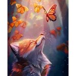 Diamond painting complet kit 30x40cm diamant painting 5d peinture diamant avec 2 stylos pour enfant et ...