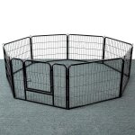 Dianwaa 8 panneaux parc enclos pour chiens chiots clôture grille pour lapin petit animaux en métal avec ... Dianwaa 8 panneaux parc enclos pour chiens chiots clôture grille pour lapin petit animaux en métal avec ...