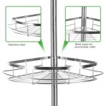 Etag�re dangle t�lescopique dianwaa - meuble etagere salle de bain en acier inoxydable - �tag�re r�glable ...