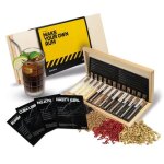Dibys set d�pices � rhum 12 �pices � rhum avec 4 cartes de recettes et coffret en bois set cadeau pour ...